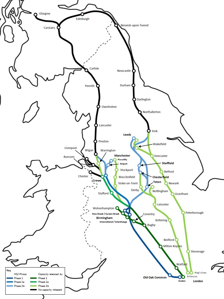 Released capacity map