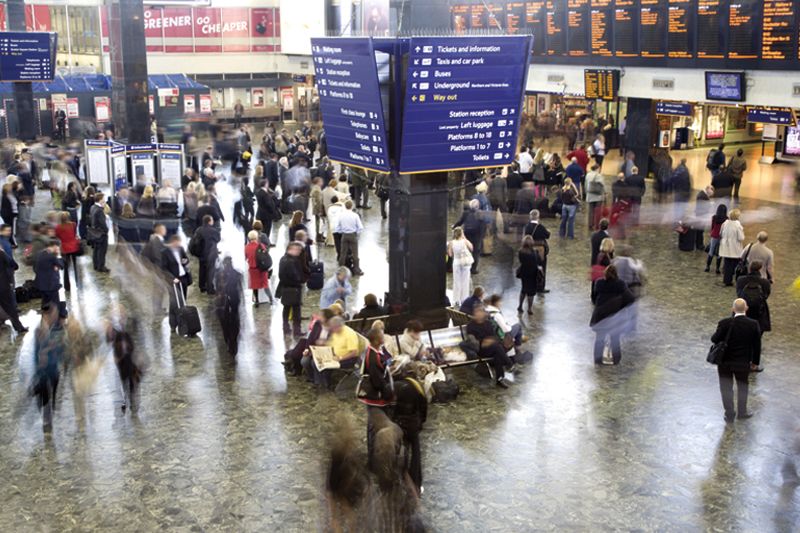 London Euston at rush hour